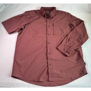Swiss Tech Mens L/G Windsor Wine Button Up Long‎ Sleeve Casual Shirt